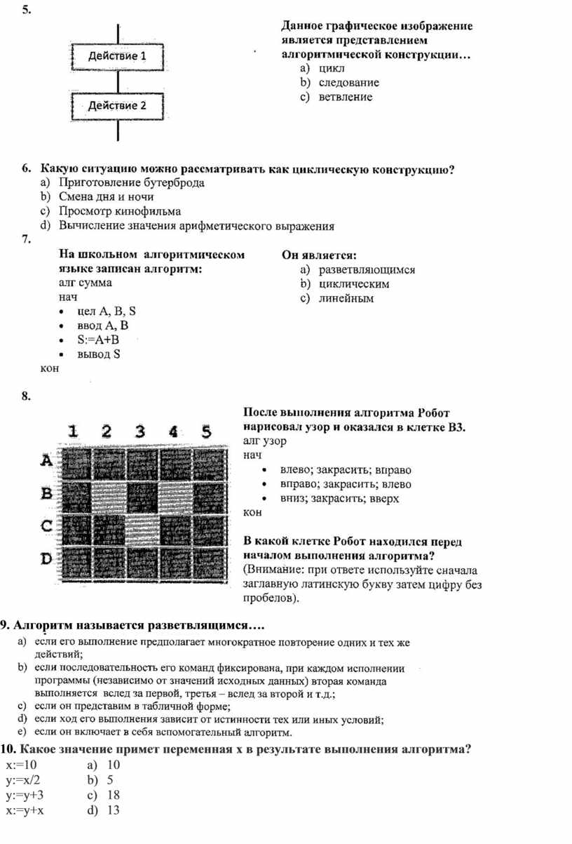 Контрольная работа 