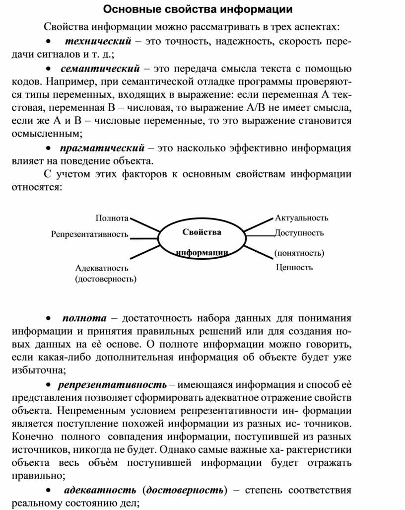 Свойства информации в схеме. К свойствам информации не относится. основными свойствами информации являются в экономике. основными свойствами информации являются cia.