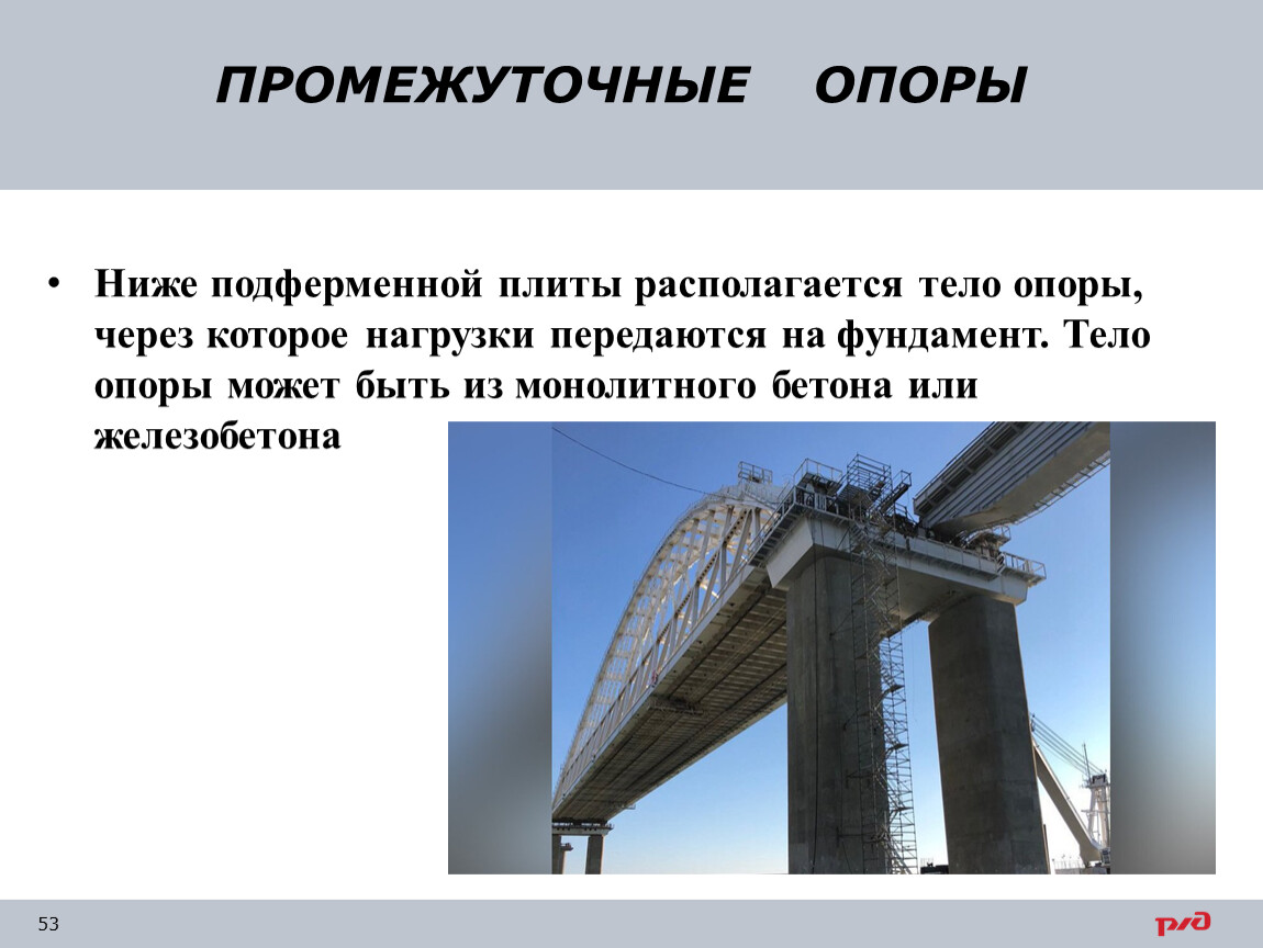 Вертикальная опора 5. Подферменная плита опоры моста. Тело опоры. Железные опоры моста. Отметка верха опоры моста.
