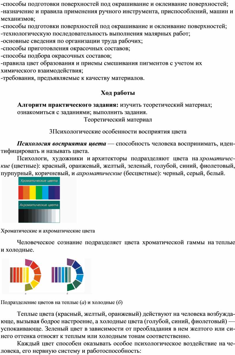 КОС ПМ 02 Выполнение малярных и декоративно-художественных работ.