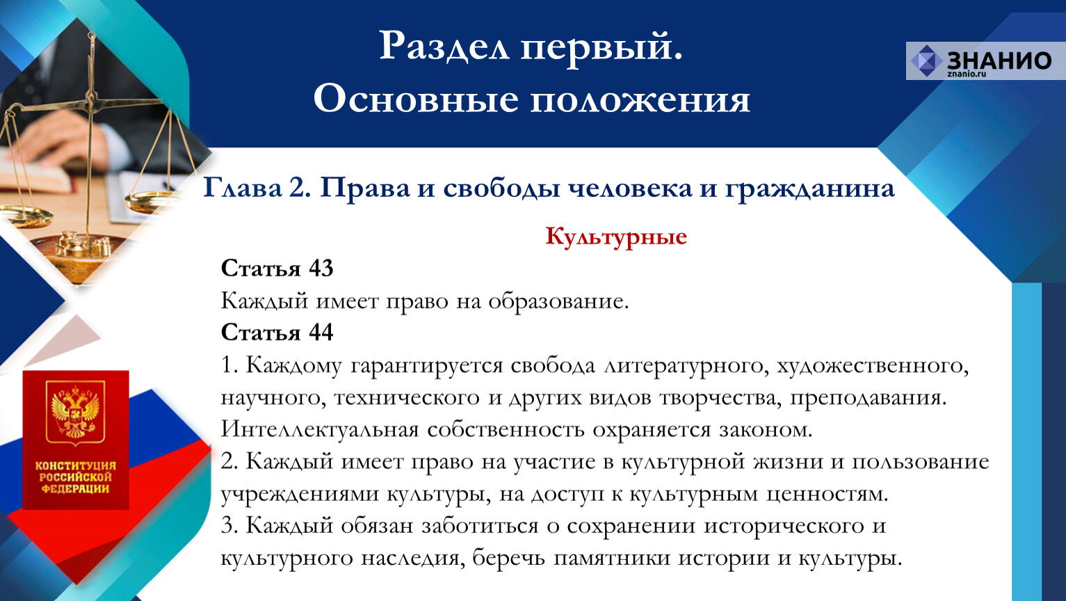 Первая конституция основные положения. Статья 24 Конституции РФ.