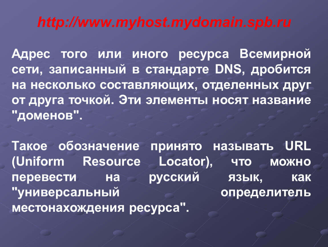 Услуг иных ресурсов и. Адресация в интернете презентация. Несколько составляющих.