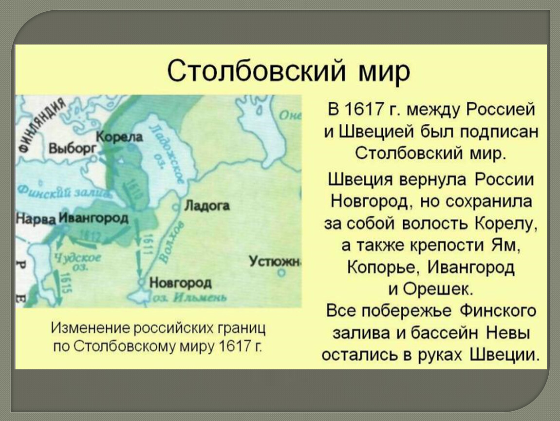 В каком году заключили. Столбовский мир 1617 г.. 1617 Год Столбовский мир со Швецией. 1617 Год Столбовский мир со Швецией карта. Русско-шведская война Столбовский мир.