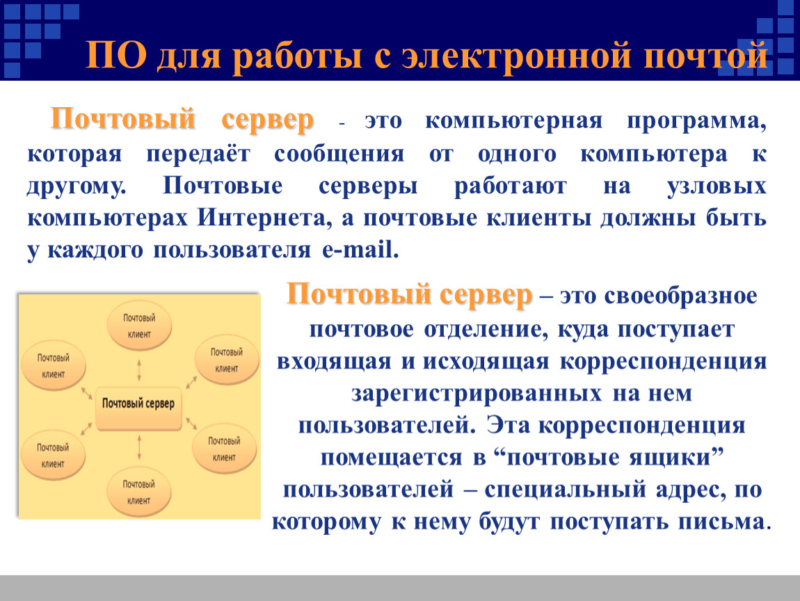 Программа работы с почтой. Почтовый сервер. Принцип работы почтового сервера. Собственный почтовый сервер. Сервер электронной почты.