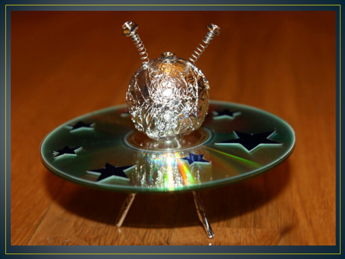 Поделка летающая тарелка ко дню космонавтики