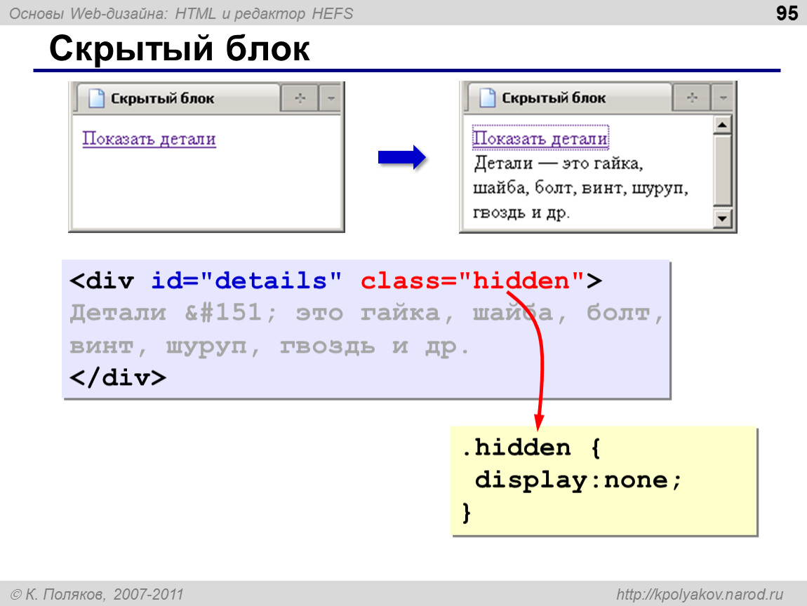 Html язык ru. Скрытый блок html. Блоки в html. Html показать/скрыть блок. Как сделать скрытый блок в html.