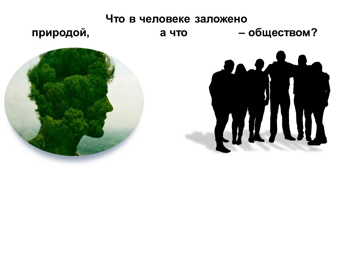 Заложенной в человеке именно в. Что в человеке заложено природой. Что в человеке заложено обществом. Что в человеке заложено природой а что обществом. Что в человеке от природы а что от общества.