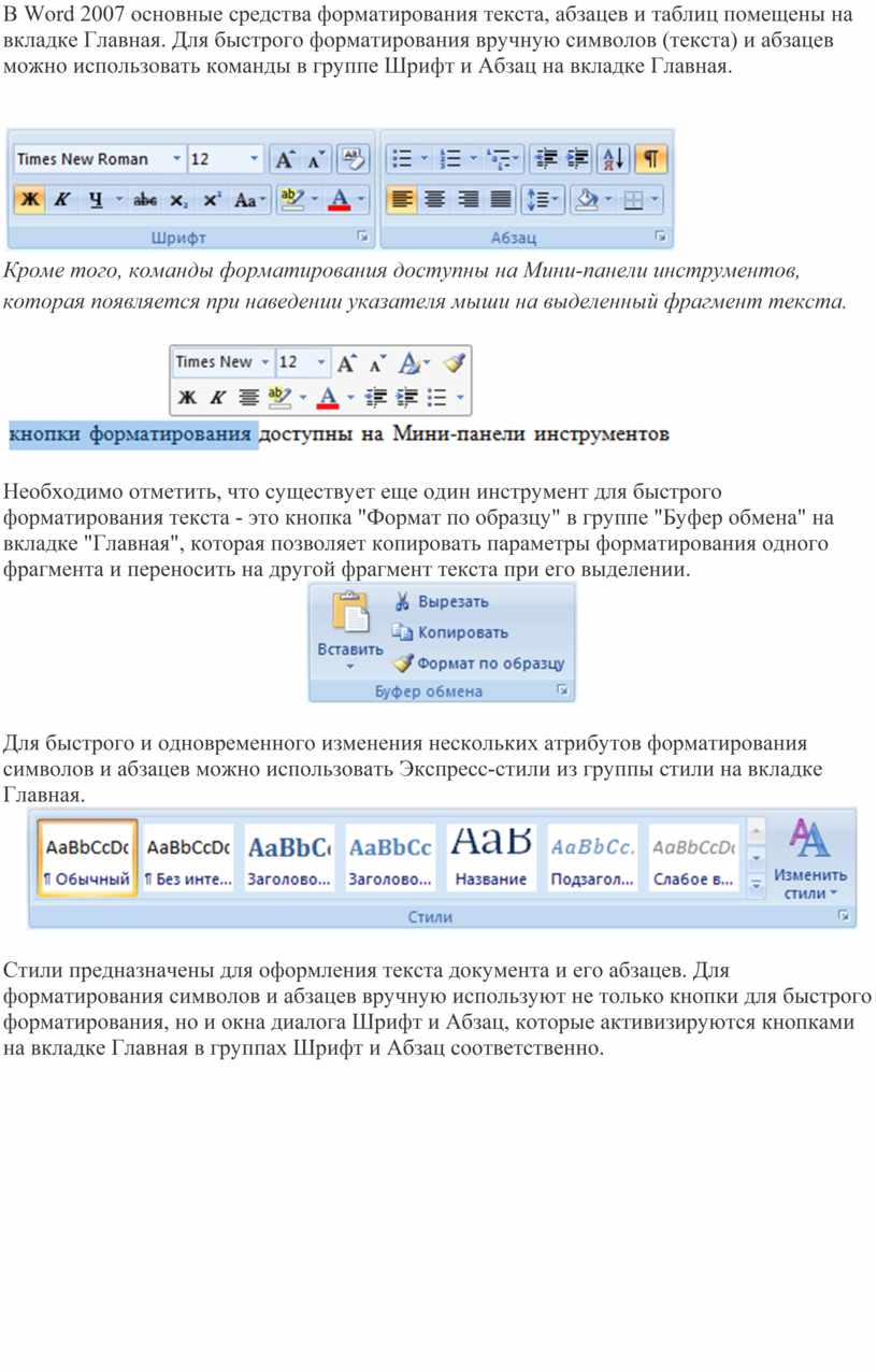 Самостоятельная работа microsoft word форматирование шрифта и абзаца