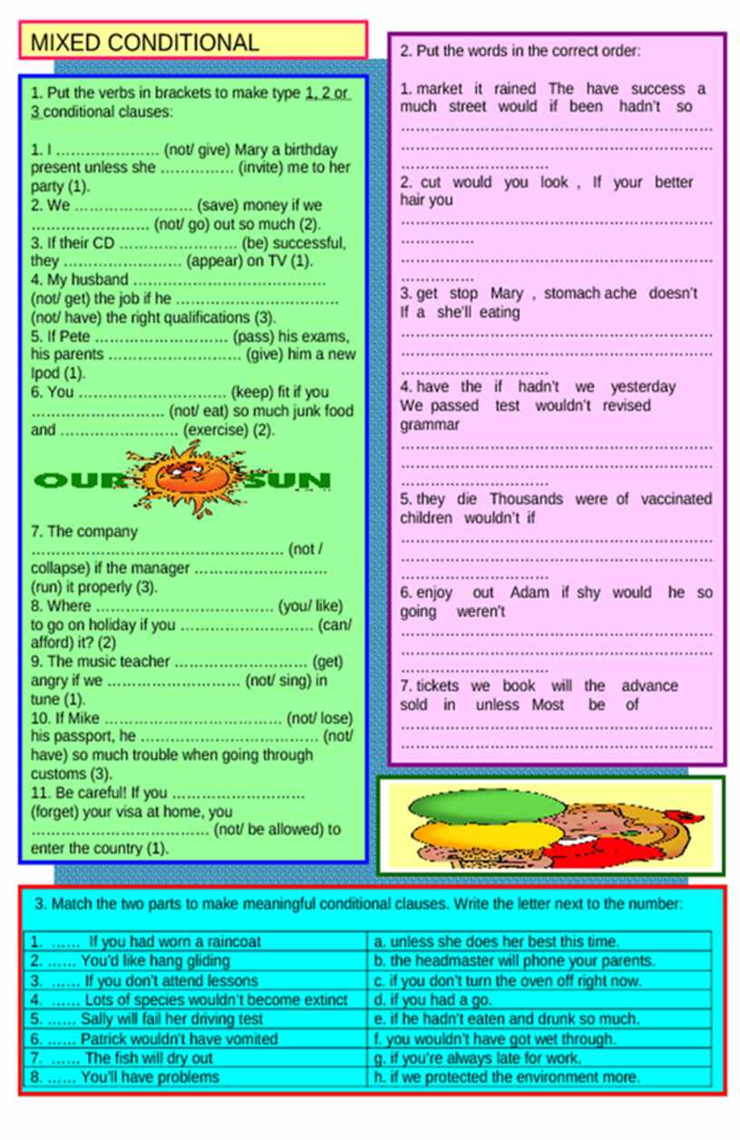 Conditionals exercises. Mixed conditionals Worksheets. Conditionals Mixed Type Worksheets. Mixed conditionals exercises. Mix conditionals Worksheets.