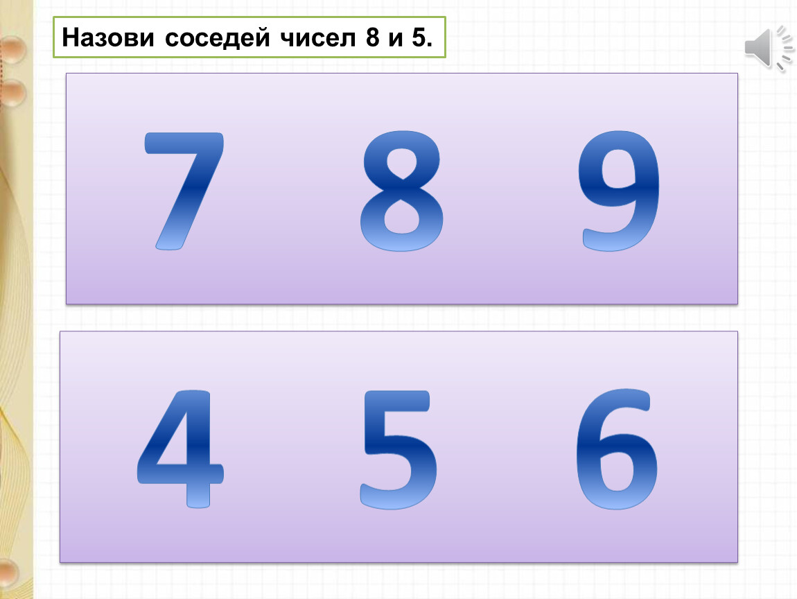 Сравни 5 8 7 10. Назови соседей числа. Назови соседи чисел от 1 до 20. Назови круглых соседей числа. . Назовите «соседей» чисел 5, 8, 3, 6 ..