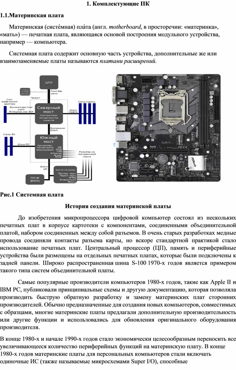 Совместимость комплектующих