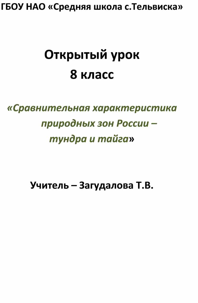 Разработка урока по теме: 