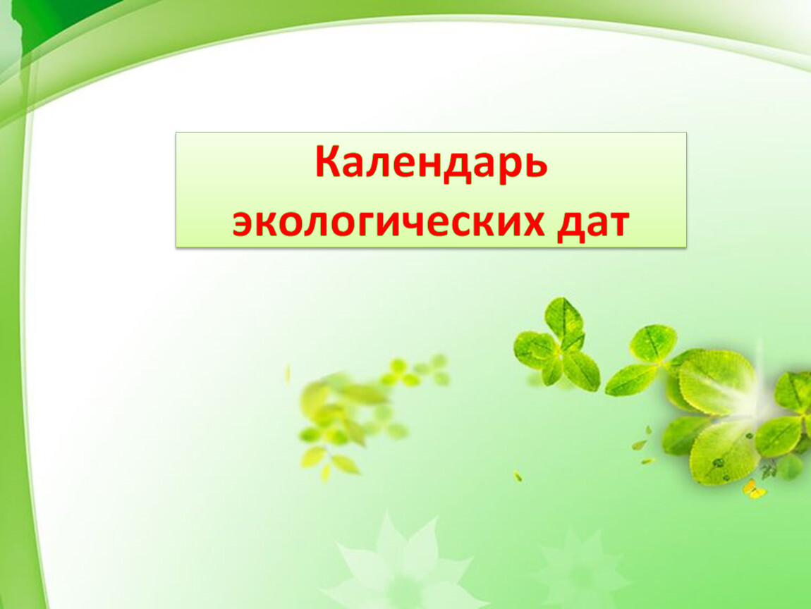 План для презентации по экологии