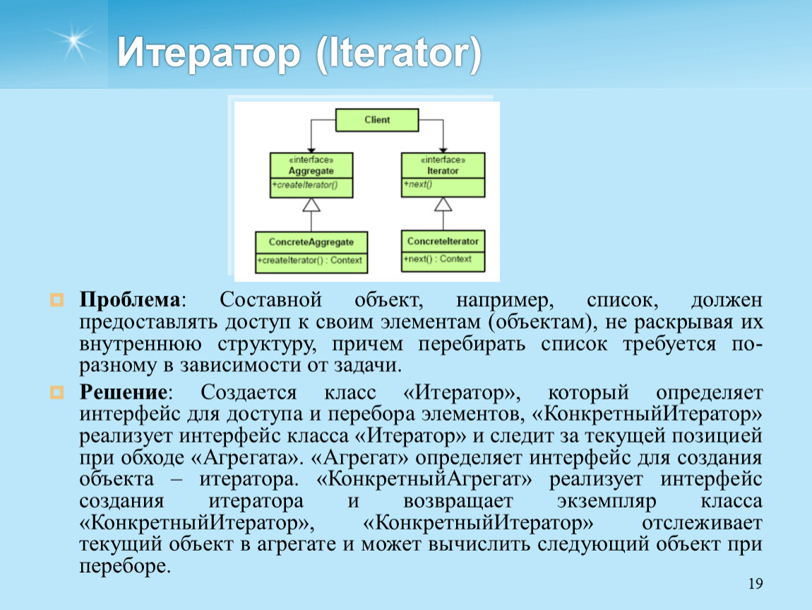 Iterator function