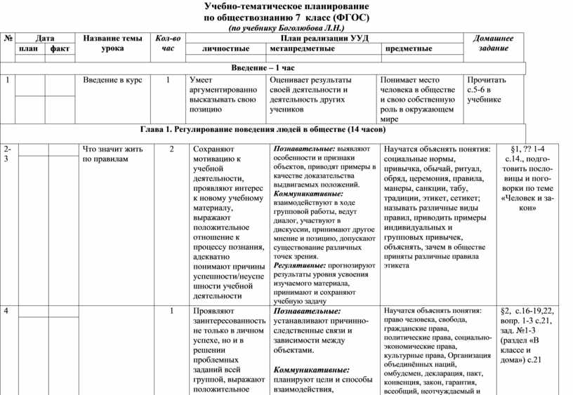 Готовые планы по обществознанию