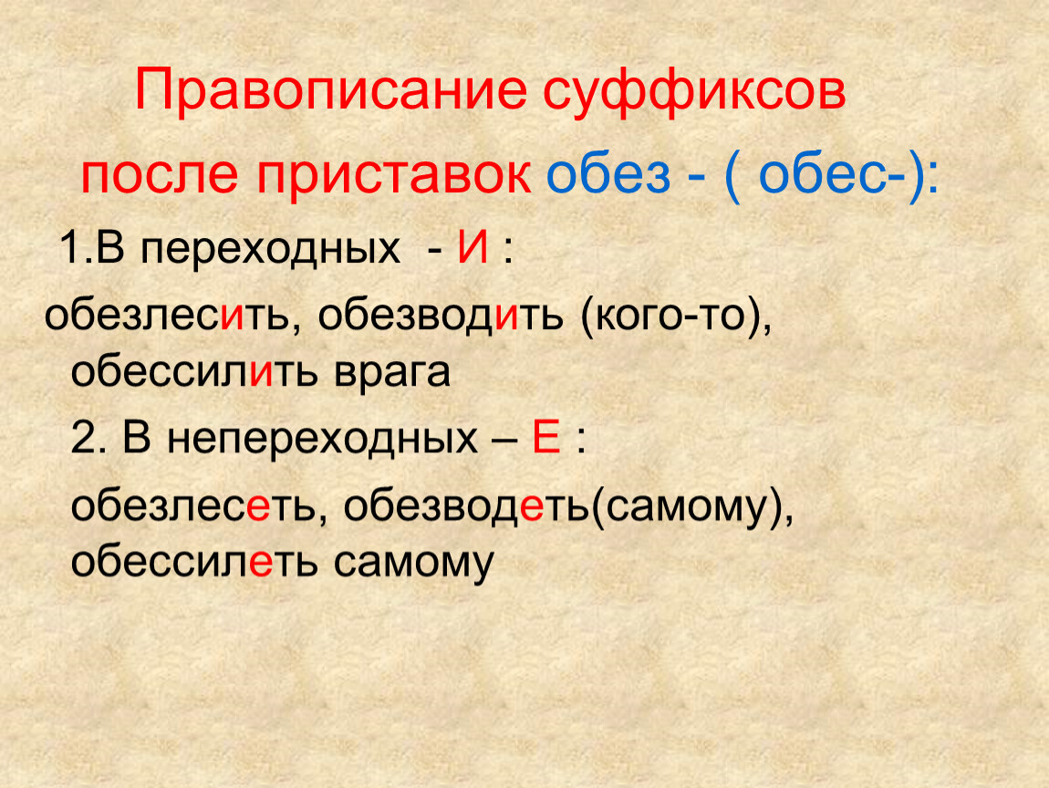 Правописание суффиксов глаголов презентация