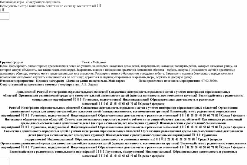 Итоговое мероприятие в средней группе на тему мебель