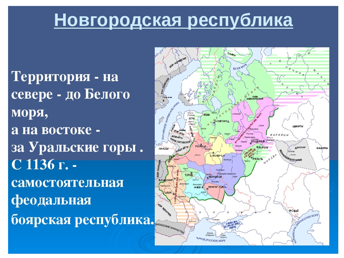 Новгородская республика карта