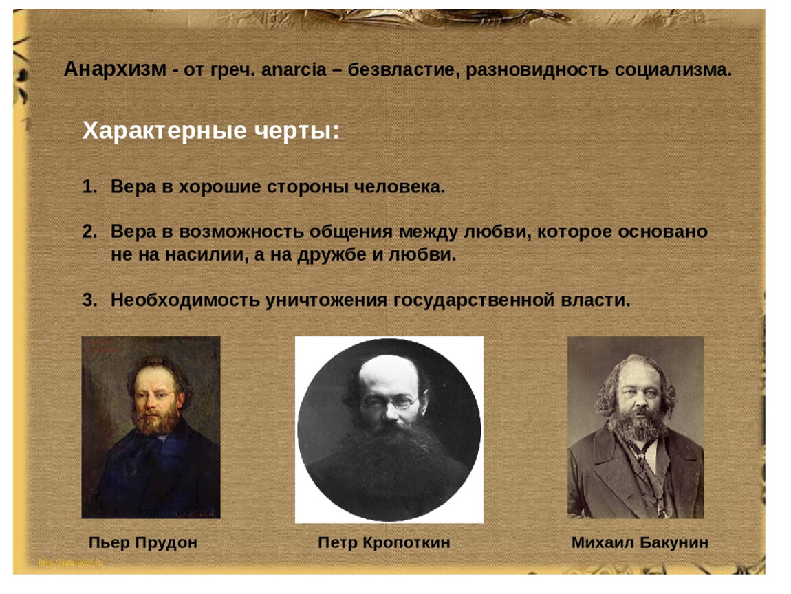 Характерные черты xix века. Представители анархизма 19 века. Представители анархизма в России 19 века. Анархисты это в истории. Основные черты анархизма.