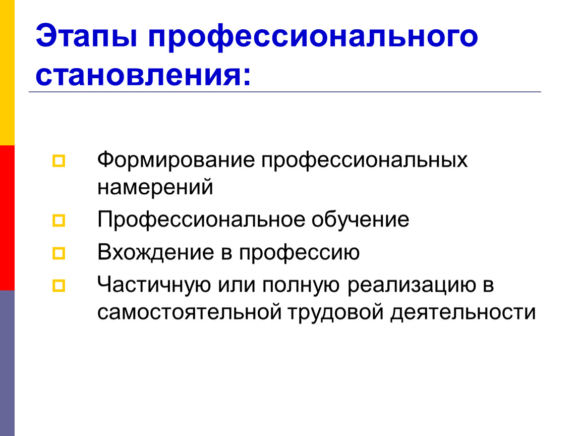 Верный порядок. Этапы проф развития личности. Верный порядок ступеней профессионального становления. Стадии становления профессионализма. Этапы профессионально-личностного становления.