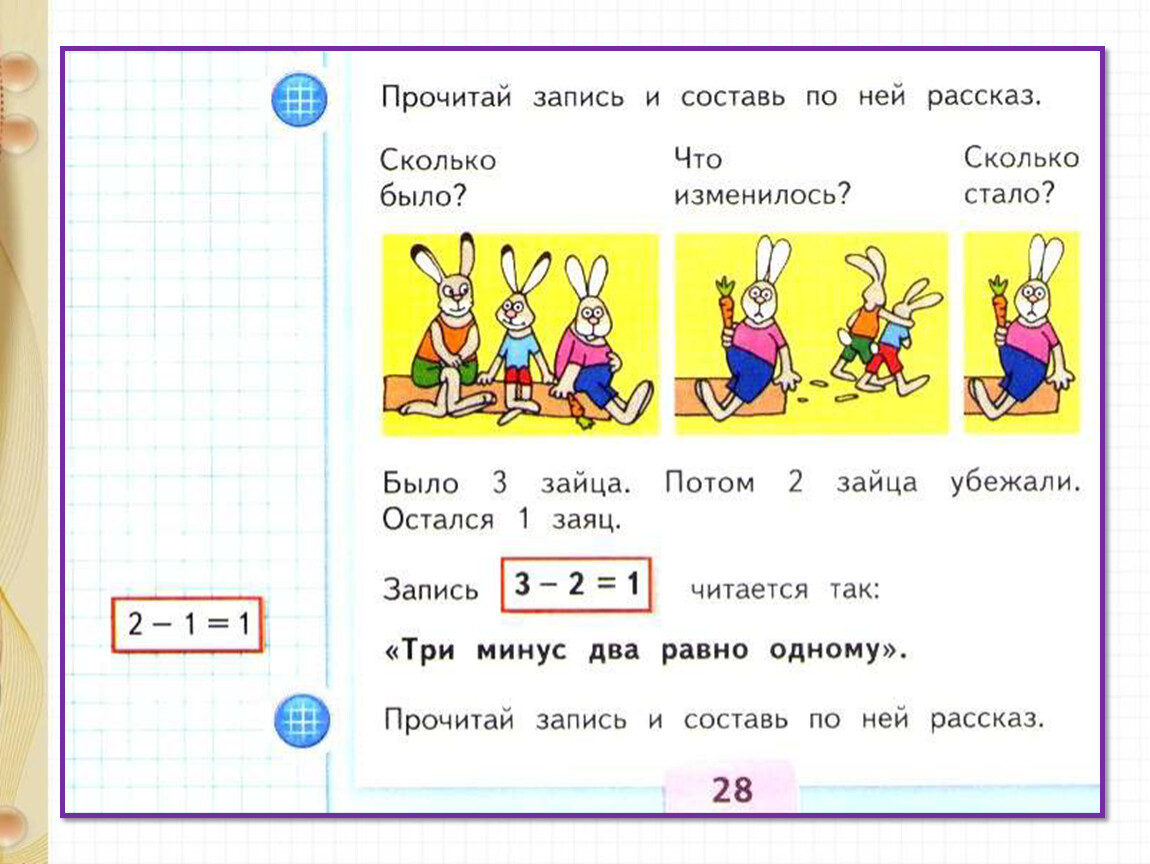 Числа 1 2 3 знаки