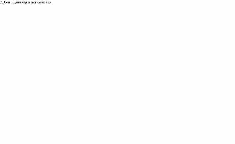 Зонындзинæдты актуализаци 3