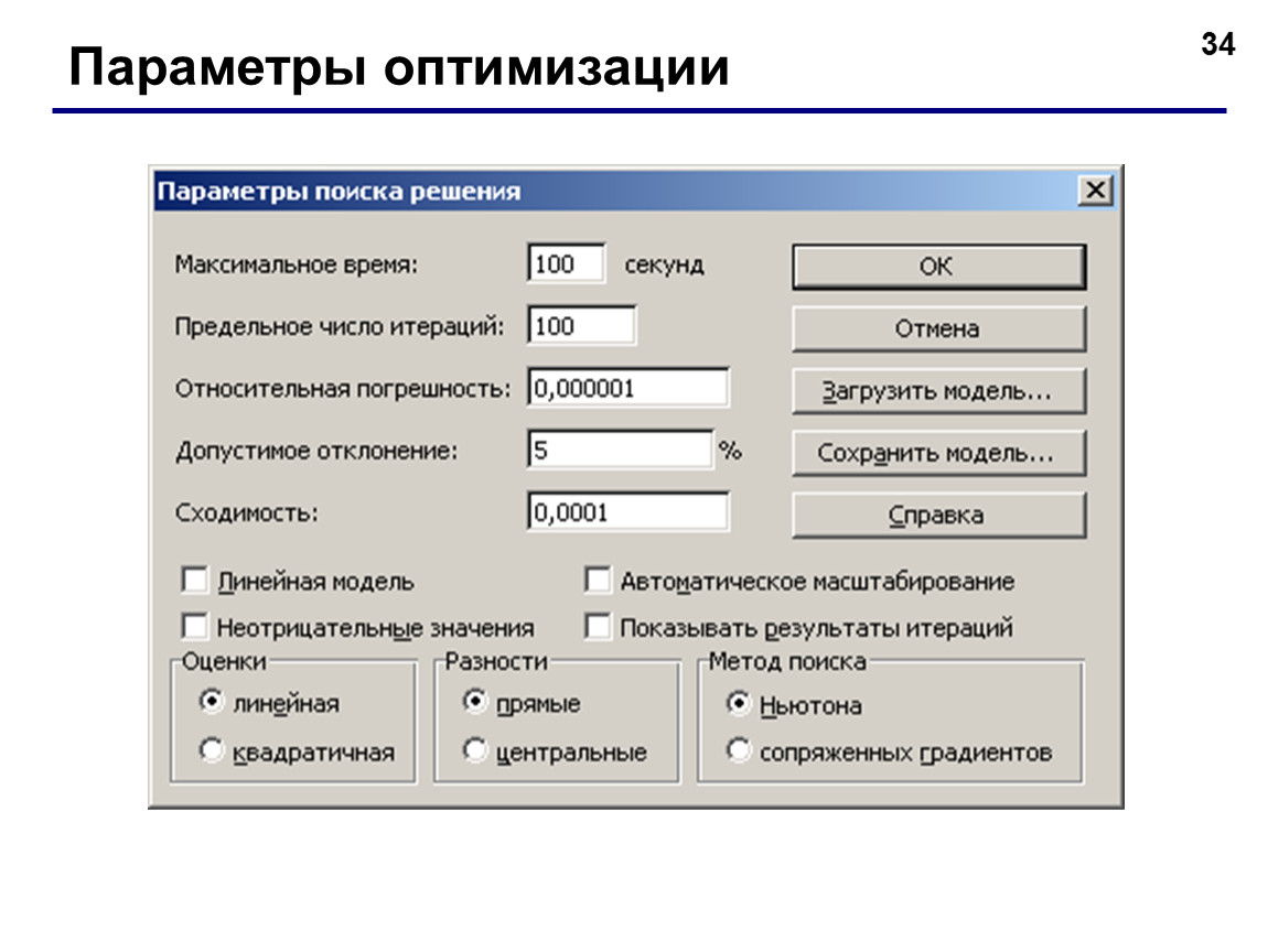 Параметры изображения онлайн