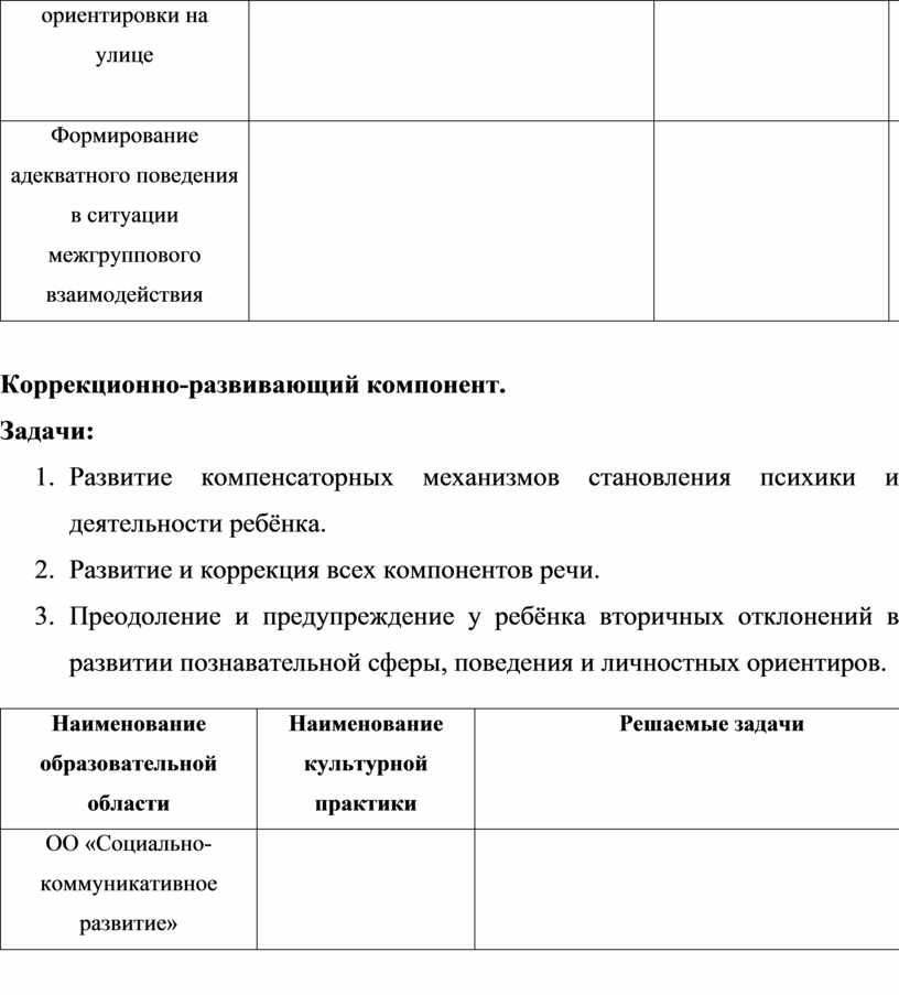 Индивидуальный образовательный маршрут для ребенка с овз образец