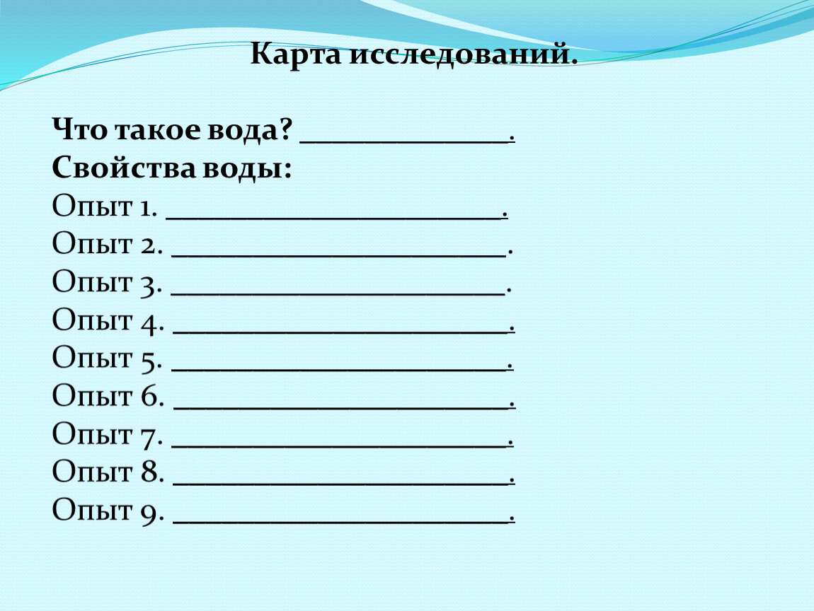 Что такое карта исследования