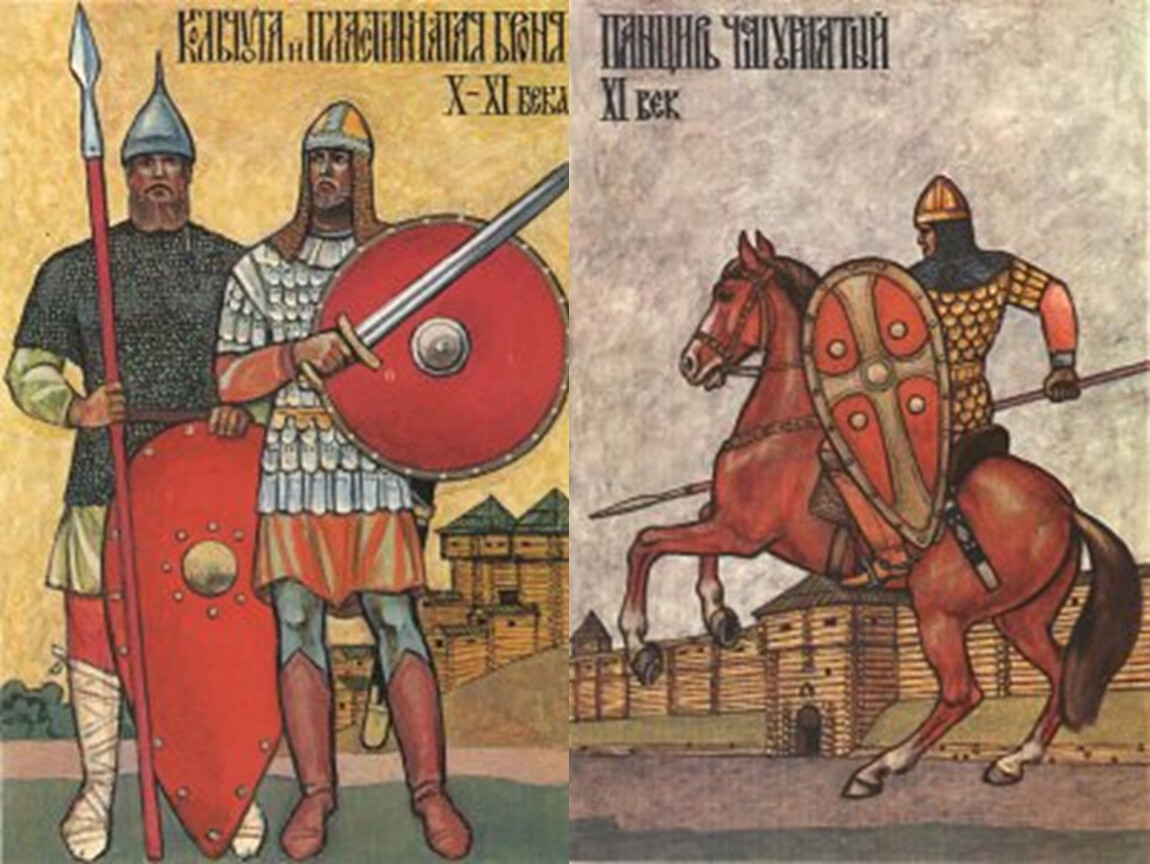Древнерусские воины защитники
