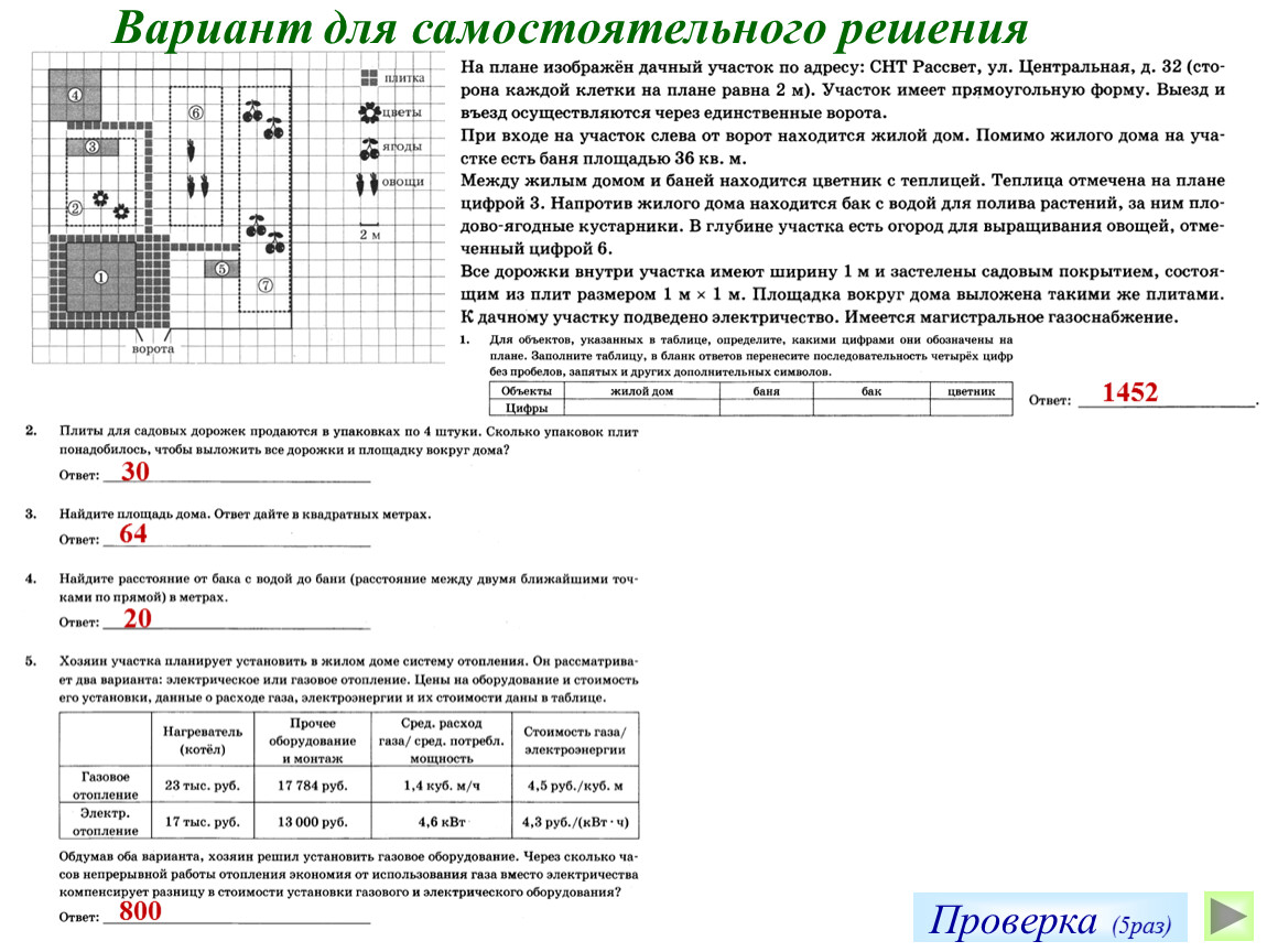 Подготовка к ОГЭ. Практико-ориентированные задания 