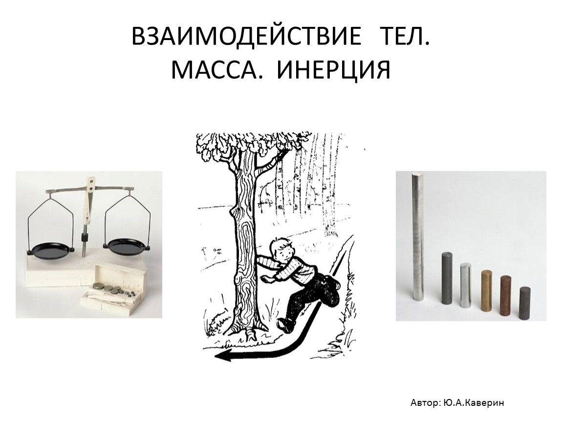 ВЗАИМОДЕЙСТВИЕ ТЕЛ. МАССА. ИНЕРЦИЯ
