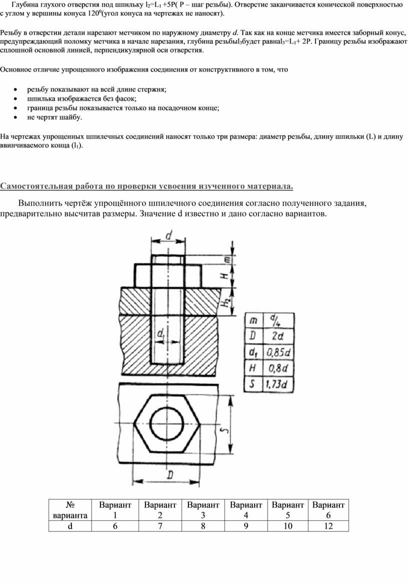 Шпилька м10 гост 11765 66 размеры чертеж