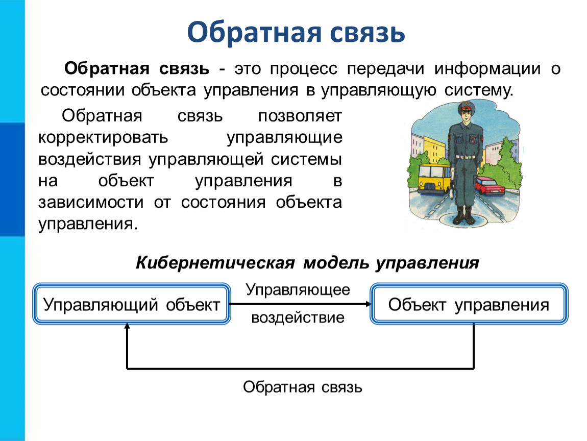 Управляющее воздействие 4 класс информатика презентация