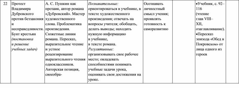 Речь и поступки владимира дубровского