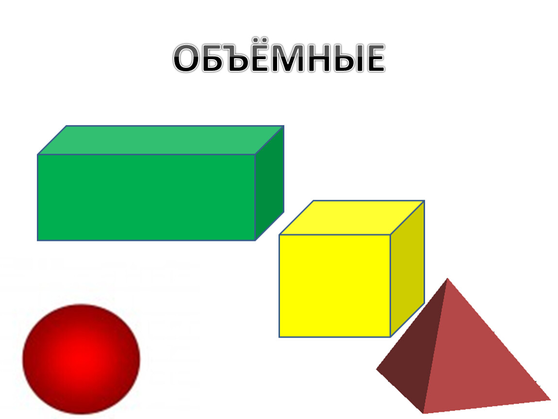 Презентация фигуры плоские и объемные фигуры