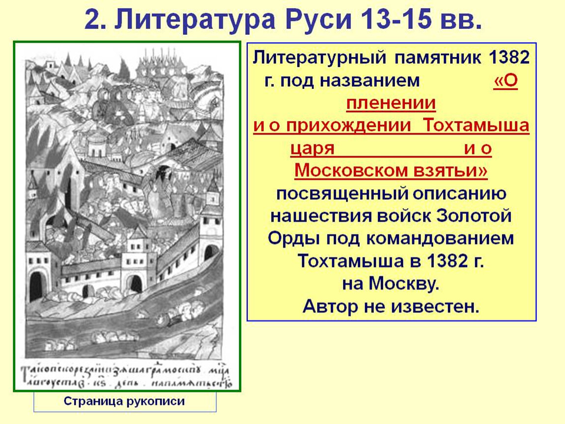 События 14 15 веков