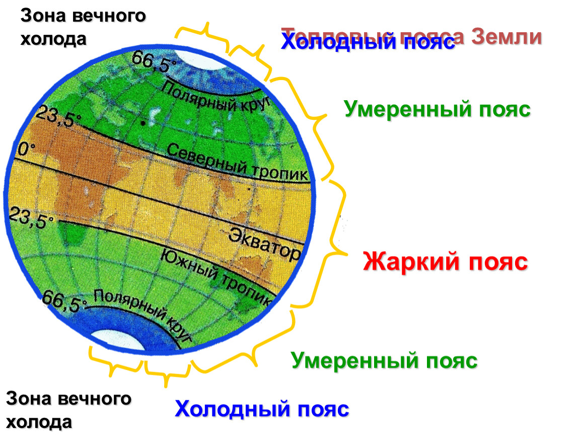 Полярные круги служат границами