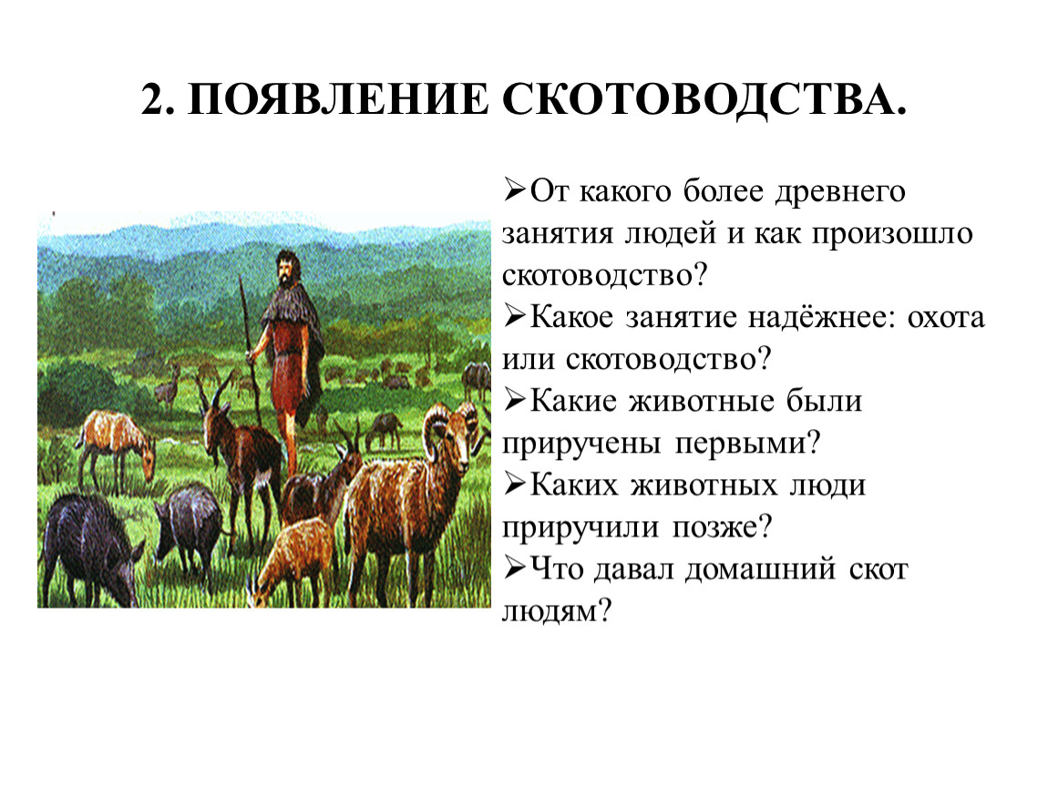 Земледелие и скотоводство появились. Земледелие и скотоводство. Возникновение земледелия и скотоводства. Зарождение земледелия скотоводства и Ремесла. Одомашнивание животных.