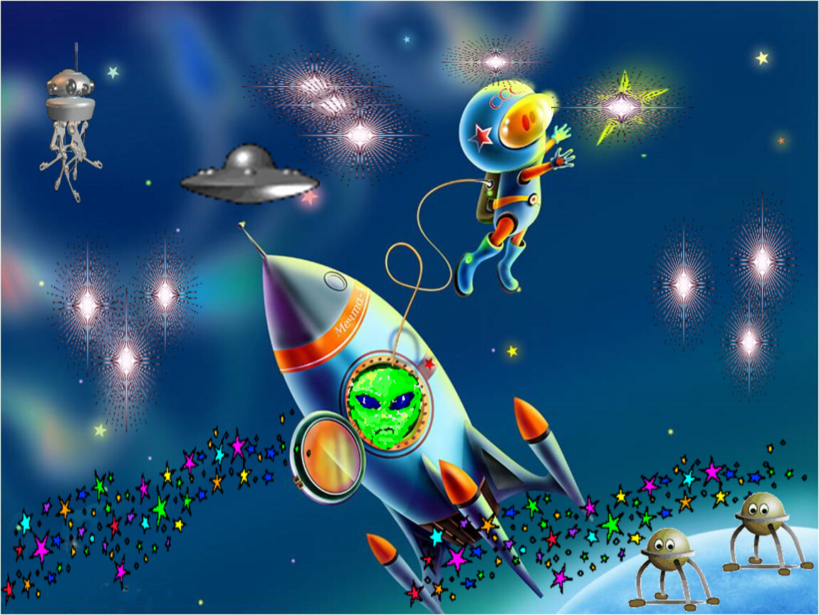 Музыкальная игра про космос для дошкольников