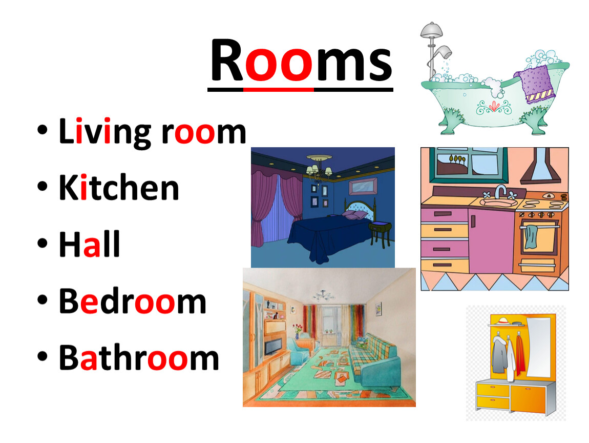 Rooms перевод на русский язык. House, Living Room, Kitchen, Bathroom, Bedroom, Garden перевод. Bedroom Bathroom Kitchen Living Room. Bedroom Living Room ,Hall,Kitchen произношение. Слова Kitchen Living Room Bedroom Bathroom.