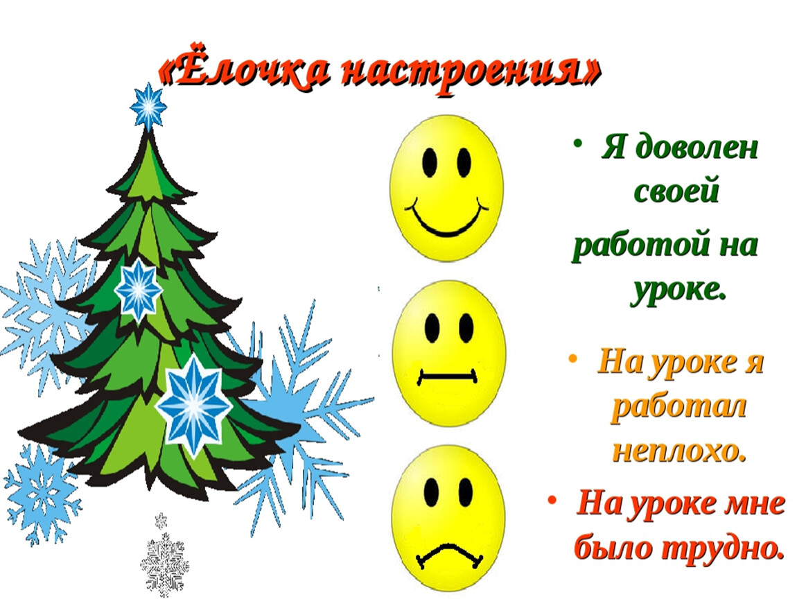 4 настроения. Новогодняя рефлексия на уроке. Рефлексия на зимнюю тему. Рефлексия елка настроения. Зимняя рефлексия на уроке.