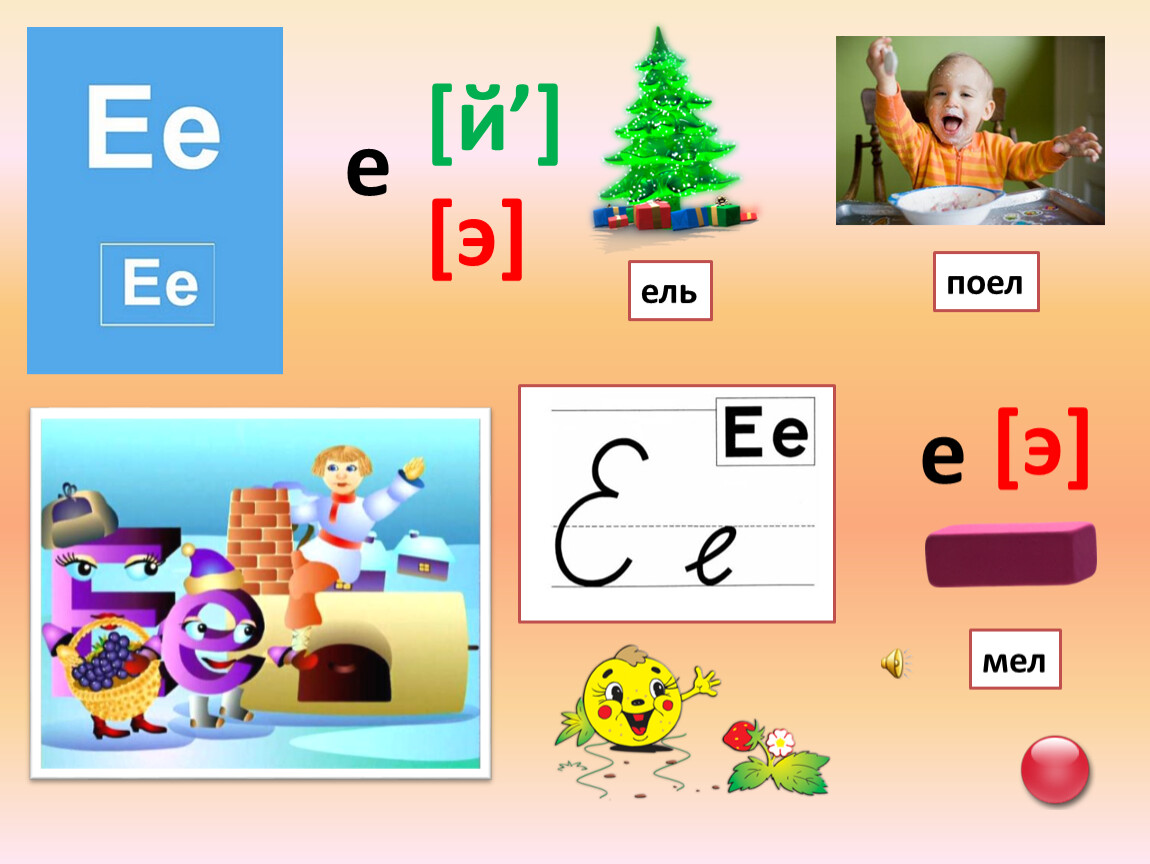 Буквы обозначающие звук э. Звук и буква е. Буква е звук е. Звук и буква е для дошкольников. Изучение буквы е для дошкольников.