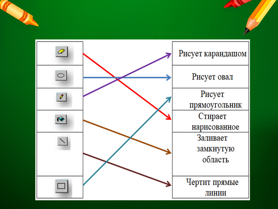 Отметь инструменты графического редактора.