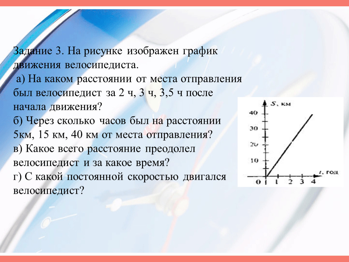 График движения велосипедиста представлен на рисунке. График движения велосипедиста. Определите скорость движения велосипедиста в момент времени t. По графику определите скорость движения второго велосипедиста. Квадратичная зависимость между величинами.