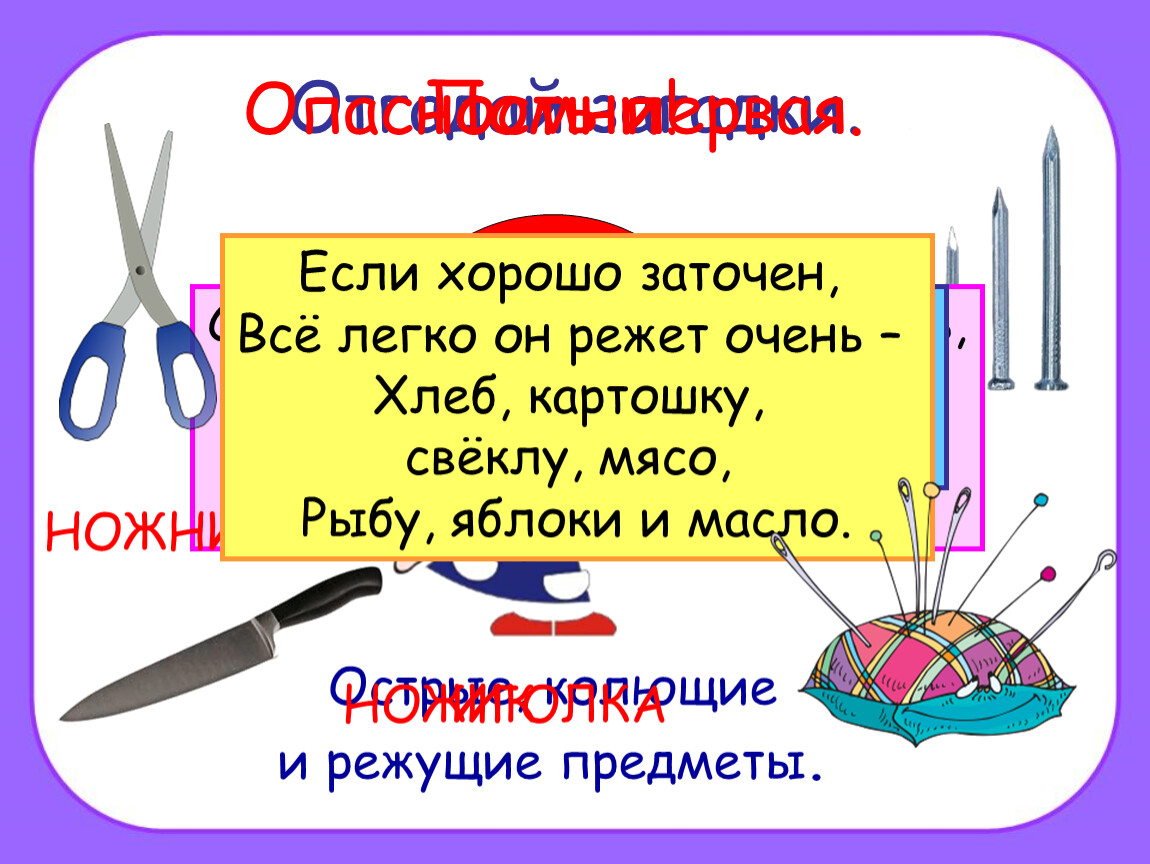 Опасности дома 2 класс окружающий мир презентация