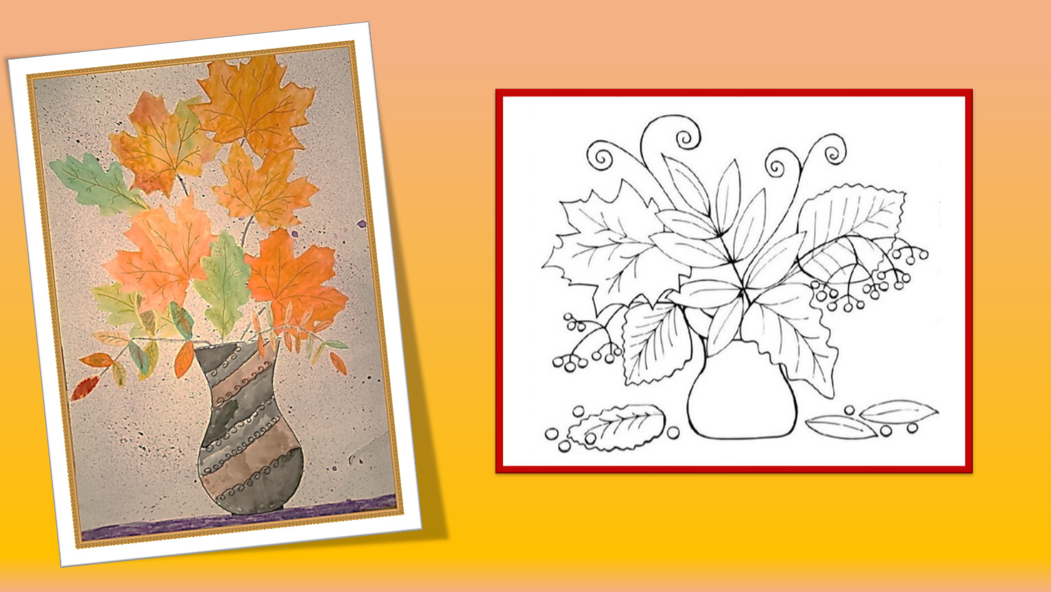 Конспект урока 1 класс 4 четверть. Рисунок на тему осень. Осенний букет изо. Осенний букет рисунок. Рисование 4 класс.