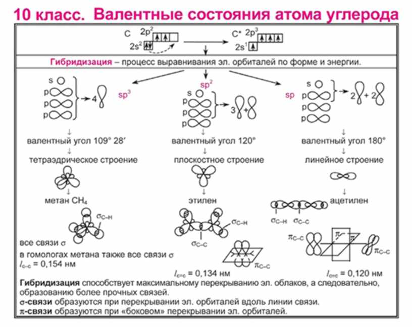 Органическая химия 10 класс с нуля в схемах и таблицах