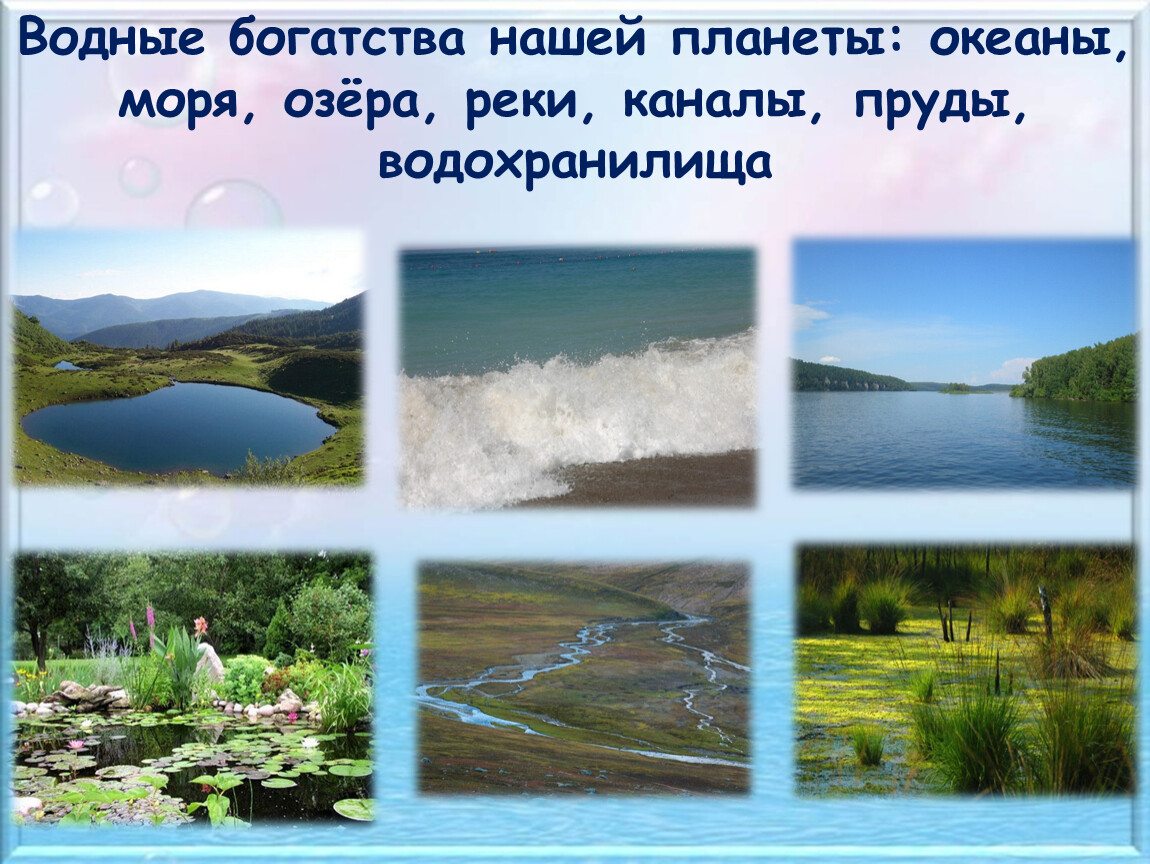 Примеры рек и озер. Реки озера моря океаны. Водные богатства. Море озеро. Реки нашего края.