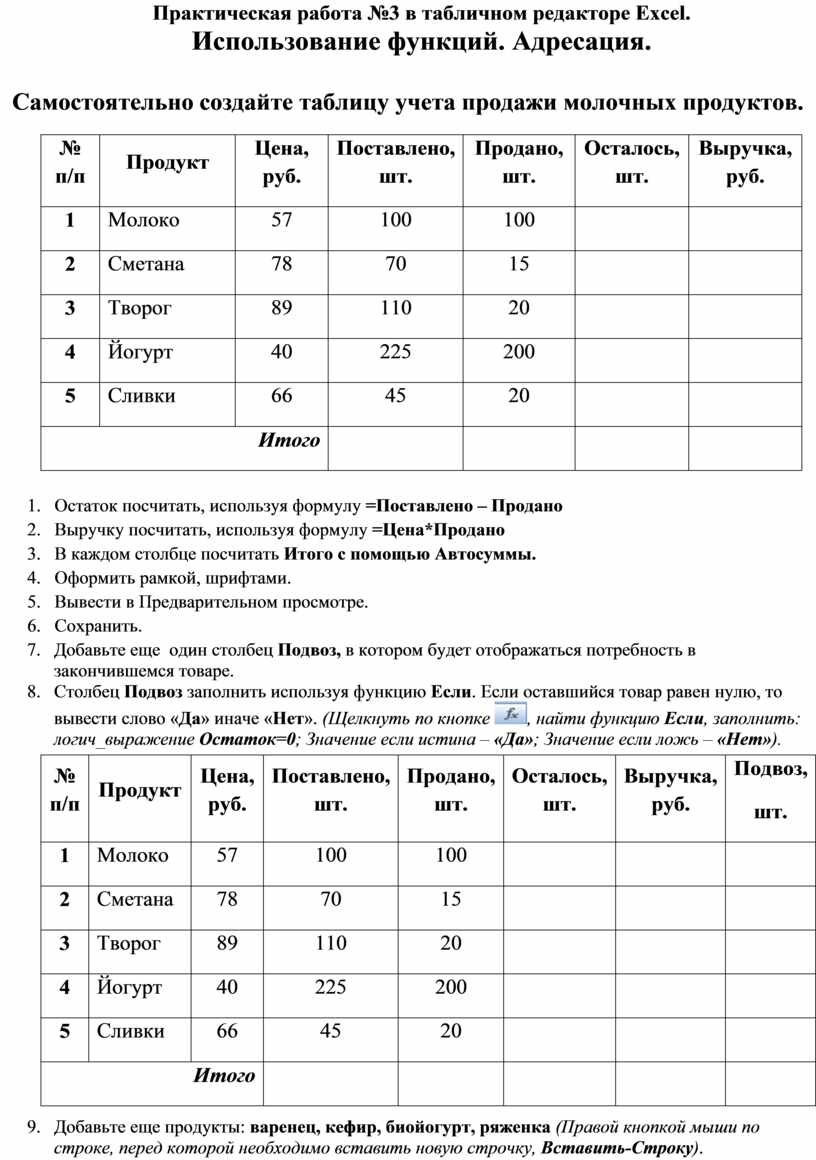 Создание многостраничного документа в табличном процессоре microsoft excel